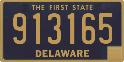 DE license plate 913165