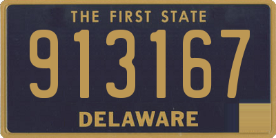 DE license plate 913167
