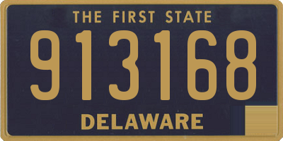DE license plate 913168