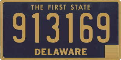 DE license plate 913169