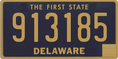 DE license plate 913185