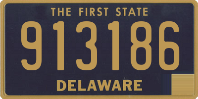 DE license plate 913186