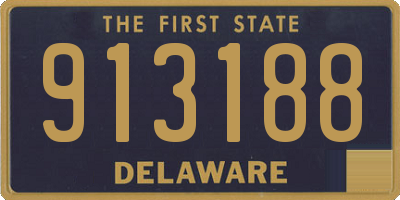 DE license plate 913188