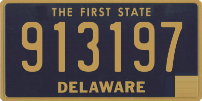 DE license plate 913197