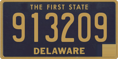 DE license plate 913209