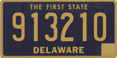DE license plate 913210