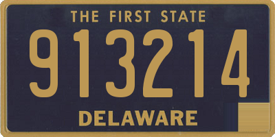 DE license plate 913214