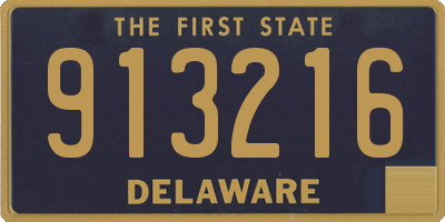 DE license plate 913216