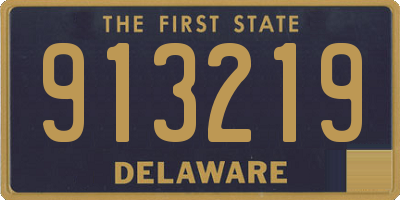 DE license plate 913219