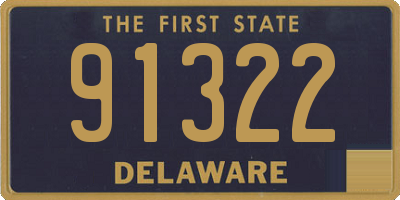 DE license plate 91322