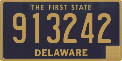 DE license plate 913242