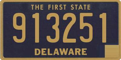 DE license plate 913251