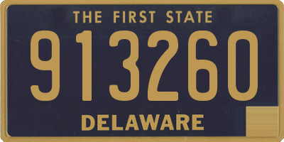 DE license plate 913260