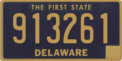 DE license plate 913261