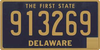 DE license plate 913269
