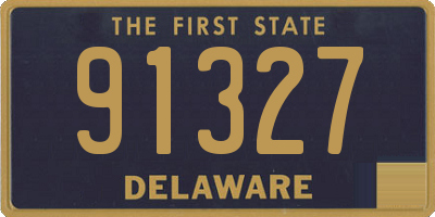 DE license plate 91327