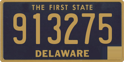 DE license plate 913275