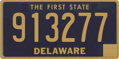 DE license plate 913277