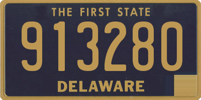 DE license plate 913280