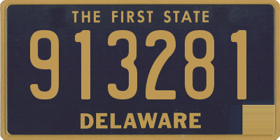 DE license plate 913281