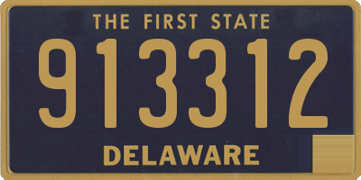 DE license plate 913312