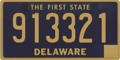 DE license plate 913321