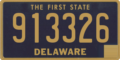 DE license plate 913326
