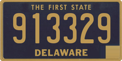 DE license plate 913329