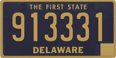 DE license plate 913331
