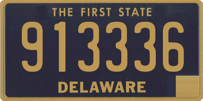 DE license plate 913336