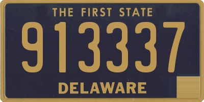 DE license plate 913337