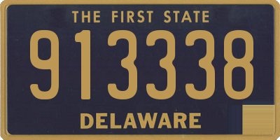 DE license plate 913338