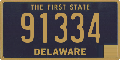 DE license plate 91334