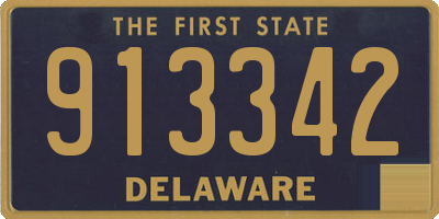 DE license plate 913342