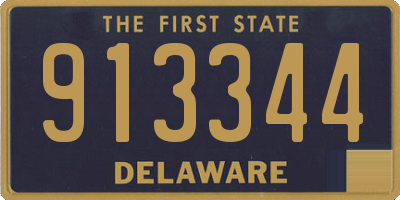DE license plate 913344