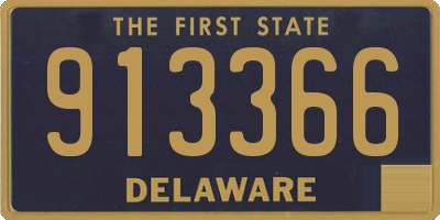DE license plate 913366