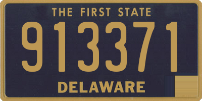 DE license plate 913371