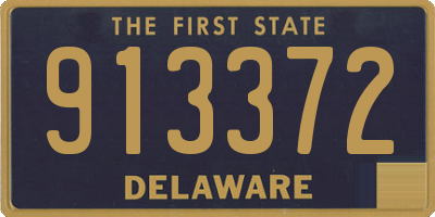 DE license plate 913372