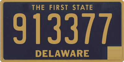 DE license plate 913377