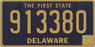 DE license plate 913380