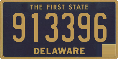 DE license plate 913396