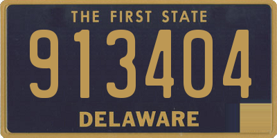 DE license plate 913404
