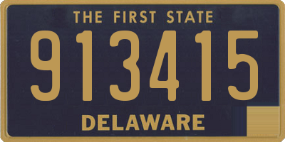 DE license plate 913415