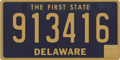 DE license plate 913416