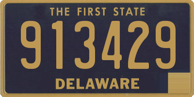 DE license plate 913429