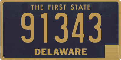 DE license plate 91343