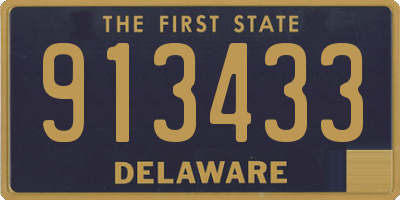 DE license plate 913433