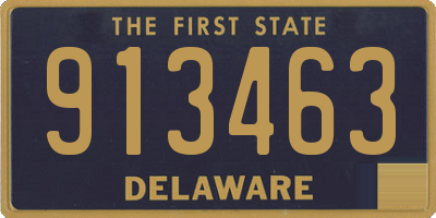 DE license plate 913463