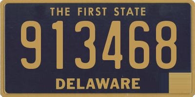 DE license plate 913468