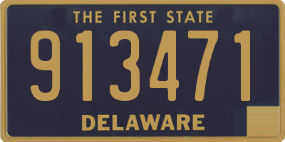 DE license plate 913471